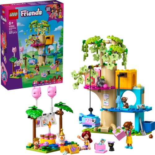 Lego LEGO&amp;reg; Friends Mačji rođendanski tulum i kućica na drvetu 42666 Slike