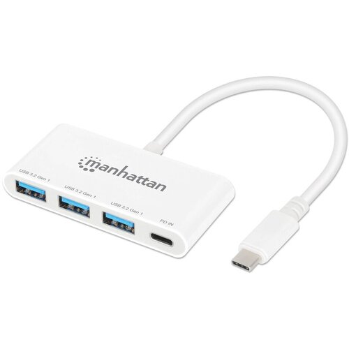 Manhattan Docking stanica, USB Tip-C, 3.2, 3xUSB 3.0, Bijela Cijene