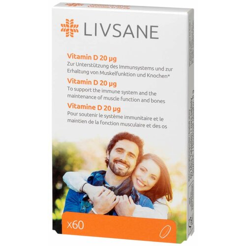 LIVSANE vitamin d 20 μg, 60 tableta Cene