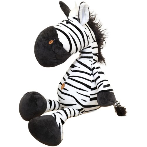 Pli&amp;scaron;ana igračka zebra sa grivom 25cm - crno/bijela Slike