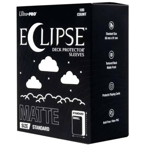 Ultra PRO Matte Eclipse Standard Deck Protector Sleeves 105 - Arctic White Cene
