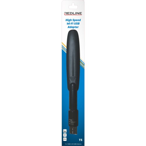 Redline Wi-Fi mrežna kartica, USB, 2.4 GHz, 5 dB, 150 Mbps, RT7601 &amp;ndash; T5 WiFi antena Slike