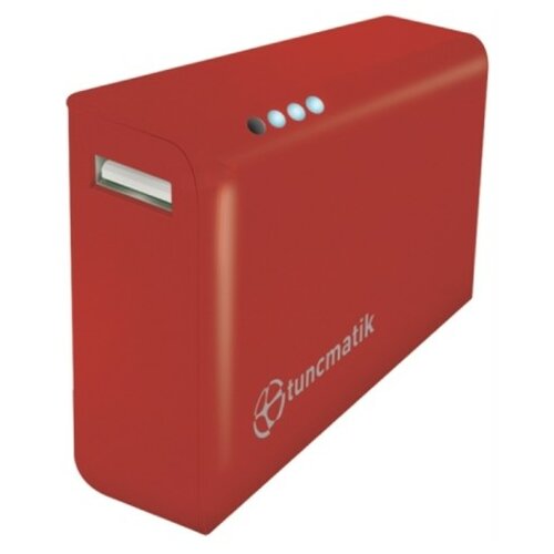 Tuncmatik Mini Charge 4000mAh PowerBank Red microUSB cable with Lightning adapter punjac za mobilni telefon Slike