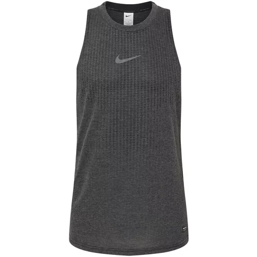Nike Tehnička sportska majica siva / crna melange
