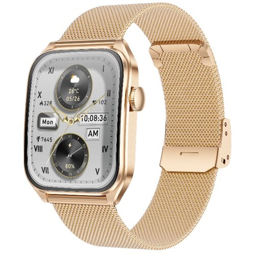 INF Večnamenska pametna ura z zaslonom AMOLED, Bluetooth klici in spremljanjem zdravja Pink, (5000071830) Cene