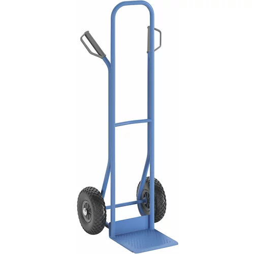 eurokraft pro Ročni voziček, model: voziček za zlaganje, svetlo modra RAL 5012
