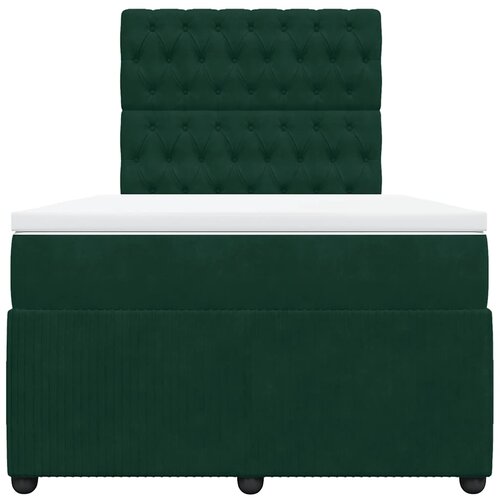Box spring krevet s madracem tamnozeleni 120x200 cm bar&amp;scaron;unasti Slike