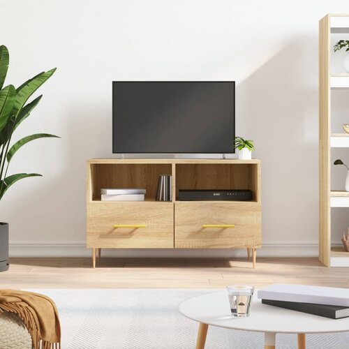 VidaXL TV omarica sonoma hrast 80x36x50 cm inženirski les Slike