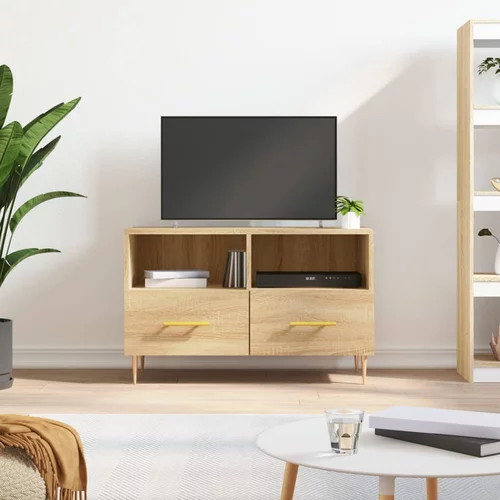 vidaXL TV omarica sonoma hrast 80x36x50 cm inženirski les