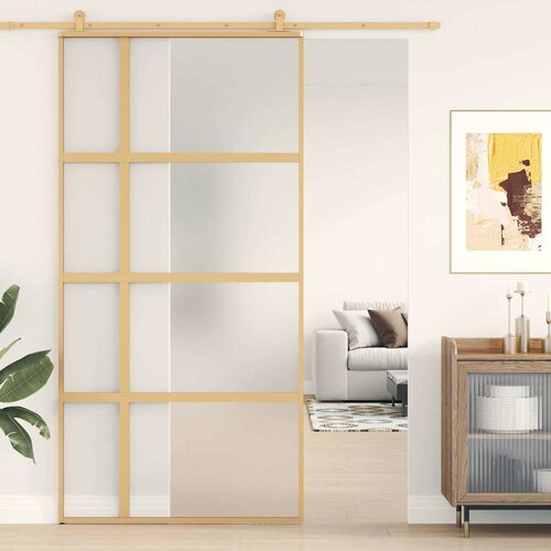  Klizna vrata zlatna 102,5x205 cm matirano staklo ESG i aluminij Cijene