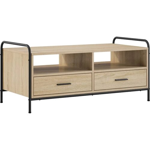  Stolić za kavu Hrast sonoma 99 5 x 49 x 46 cm Konstruirano drvo - Hrast sonoma Slike