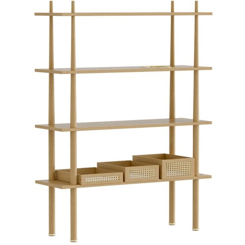 UMAGE Sistem modularnih polic v hrastovem dekorju 110x148 cm Stories – Cene