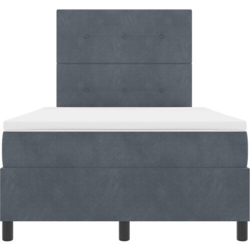 Box Spring Krevet s Madracem Tamno Siva Mala Dvostruka Bar&amp;scaron;un Slike