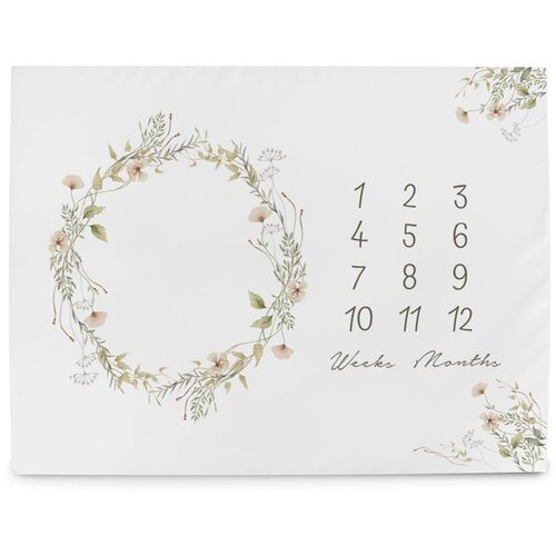 Ceba Baby Podloga za fotografiranje beba 92x72 cm, Basic Summer Flowers Slike