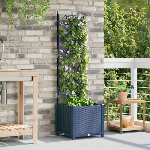  Vrtna saksija Siva 40 x 40 x 143 cm PP Slike