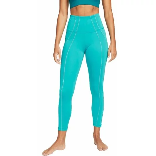 Nike NY DF 7/8 TGT LUREX W Ženske tajice za jogu, tirkiz, veličina