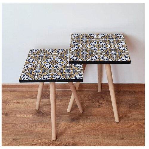 Hanah home sklapajući Stočić 2 Komada 2SHP24 - Navy Plavo Slike