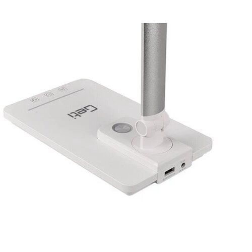  LED prigu&amp;scaron;iva stona lampa sa USB priključkom, LED/9W/230V, 3000K/4000K/5500K, bela Slike