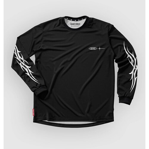 Loose Riders Neo Tribe Long Sleeve Jersey black Cene