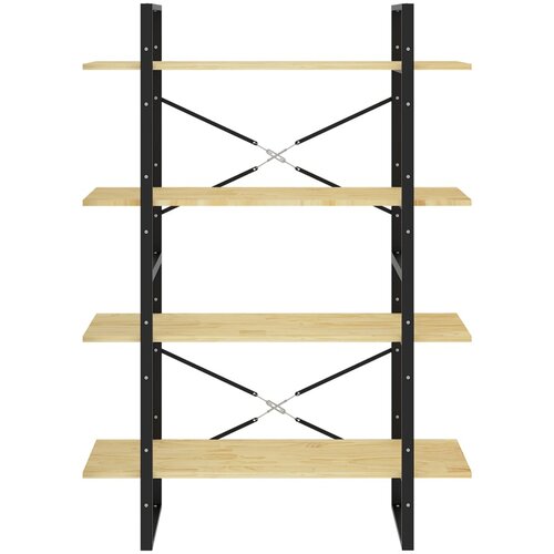  za knjige s 4 razine 100 x 30 x 140 cm masivna borovina Slike