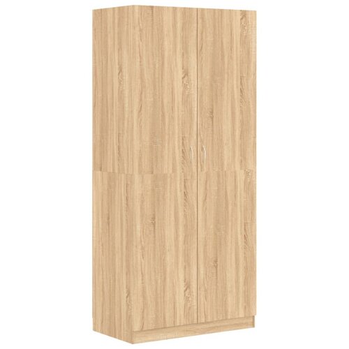 VidaXL Garderobna omara sonoma hrast 90x52x200 cm iverna plo&amp;scaron;ča, (20705562) Slike