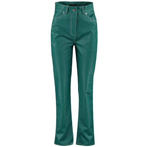 Trendyol Green Faux Leather Pants Cijene
