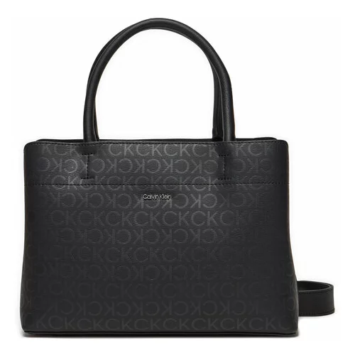 Calvin Klein Ročna torba Business Medium Tote_Epi Mono K60K611890 Črna