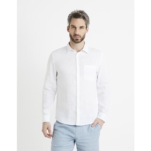 Celio Daflix Linen Shirt - Men Slike