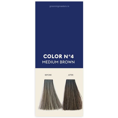 KEUNE Краска для бороды и волос для мужчин, 60ml No.4 - Средне-каштановый Slike