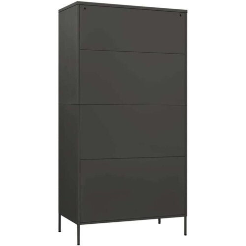 VidaXL garderobna omara antracitna 90x50x180 cm jeklo Slike