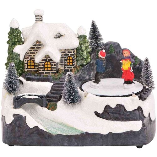 VidaXL Božični dekor za mizo večbarvno 16 x 11,5 x 13 cm Plastika Slike