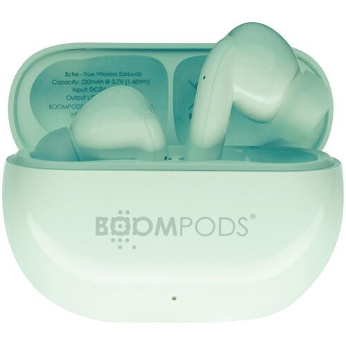 Oem Boompods, TWS Bluetooth slu&scaron;alke 5.3 Extra Bass, model EchoBuds, Mentol zelena, (5000228798) Cene