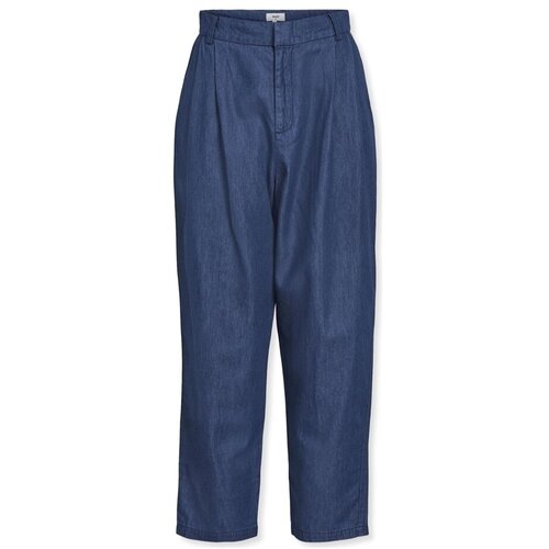 .OBJECT Joanna Trousers - Medium Blue Denim Plava Slike