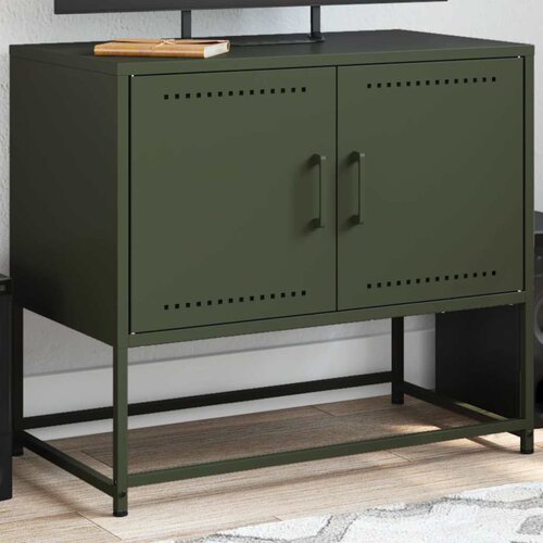 TV ormarić maslinasti 68,5 x 39 x 60,5 cm čelični Cijene