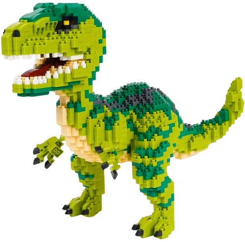  Set građevinskih blokova Velociraptor dinosaur, 3D figura, 1457 dijelova. Slike