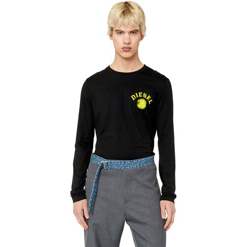 Diesel T-shirt - T-DIEGOR-LS-K1 T-SHIRT black Cene