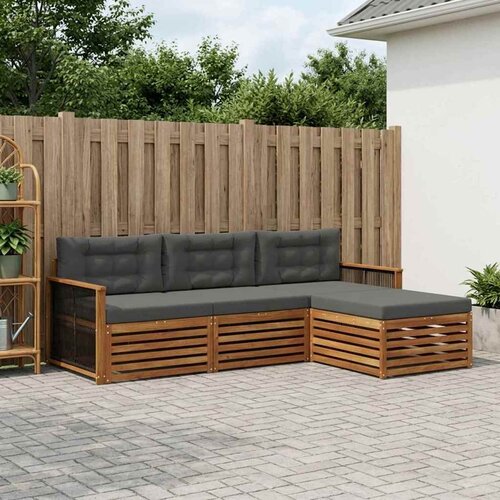  Set vanjskih sofa Prirodna i antracit 249 x 162,5 x 73 cm Cene