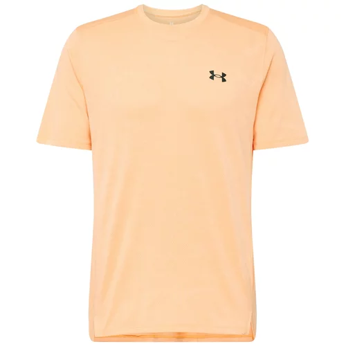Under Armour Tehnička sportska majica pastelno narančasta / crna