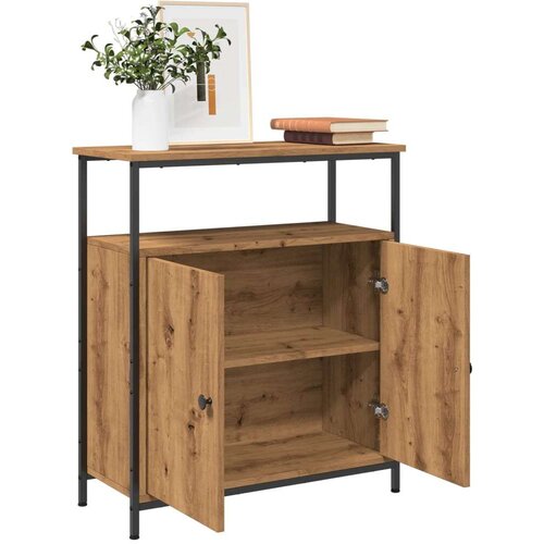 Komoda boja hrasta artisan 70x30x80 cm od konstruiranog drva Cijene