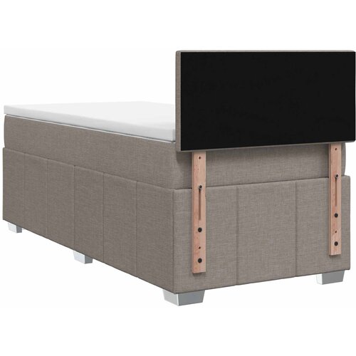  Boxspring krevet s madracem Sivosmeđa 90 x 200 cm Tkanina Slike