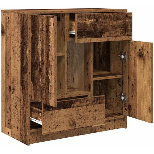  Komoda s ladicama i vratima staro drvo 70,5x34x74,5 cm Slike