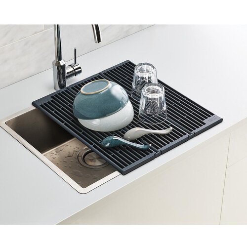 Joseph Joseph Sivi plastičan prilagodljiv ocjeđivač za sudoper 43x13 cm Platform &amp;ndash; Slike