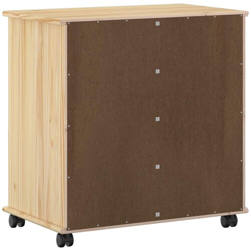  Mobilni ormar Smeđa 63,5 x 39 x 65,5 cm Čvrsto borovo drvo Slike