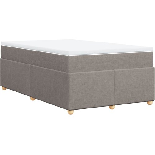 vidaXL Box spring postelja z vzmetnico taupe 120x190 cm blago, (21308489) Cene
