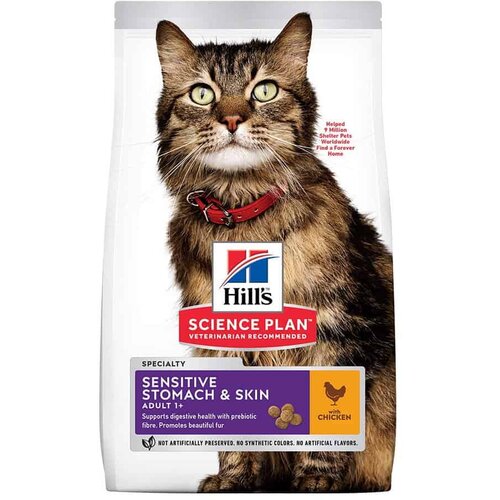 Hill’s hill's science plan cat sensitive stomach & skin adult piletina - 1.5 kg Cene