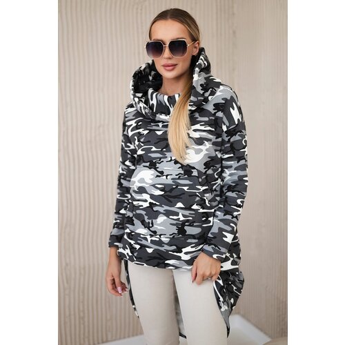 Kesi Long back hoodie camo gray+black Cijene