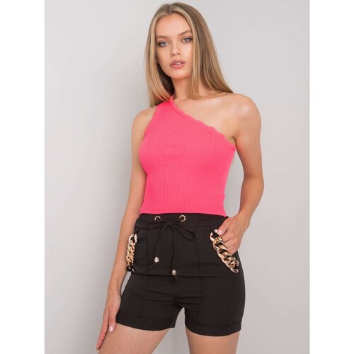 Fashion Hunters Black shorts with decorative chains Slike