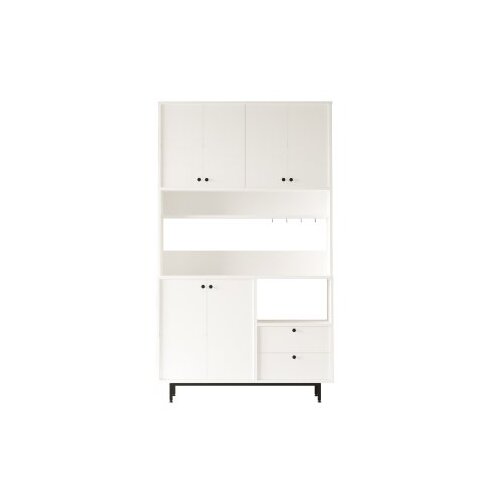 Hanah home RE7-W white multi purpose cabinet Slike