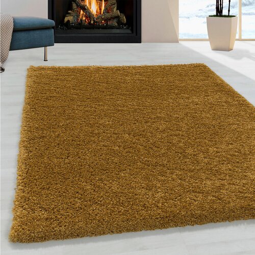 Lesnina XXXL preproga z visokim florom sydney 3000 gold 160/230 cm tkano zlate barve Slike