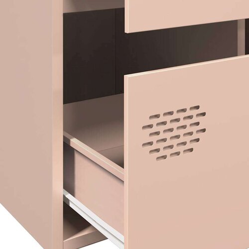 VidaXL Visoka omara roza 68x39x101,5 cm jeklo Slike